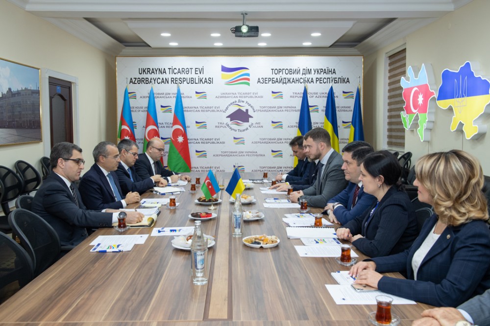 Mikayıl Cabbarov  Ukrayna Ticarət Evinin açılışında - FOTO